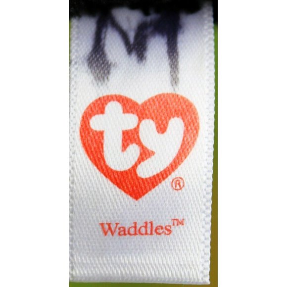 TY Beanie Boos Waddles the Penguin Plush White Blu - Picture 10 of 10